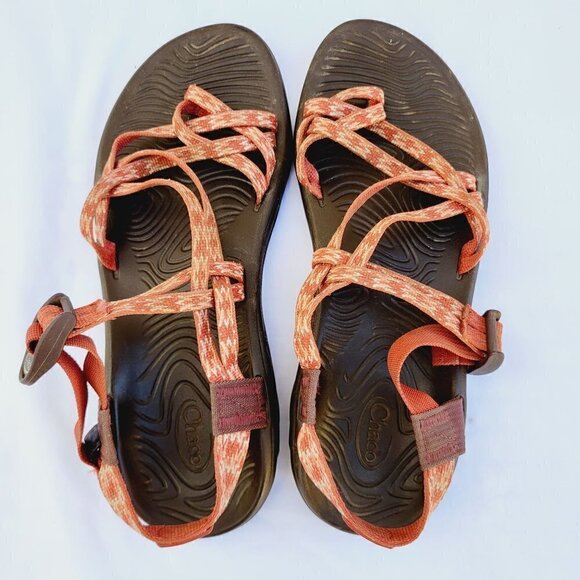 Chaco Orange ZX3 Classic Sandals - Women's sz 11 - Picture 4 of 9